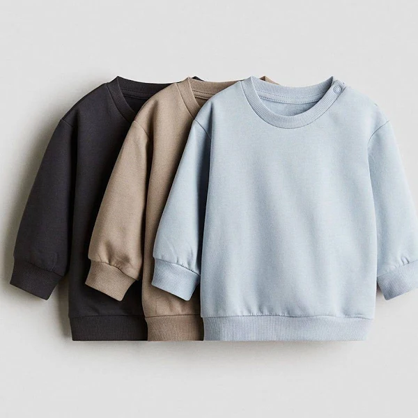 Baby 3-pack cotton sweatshirts