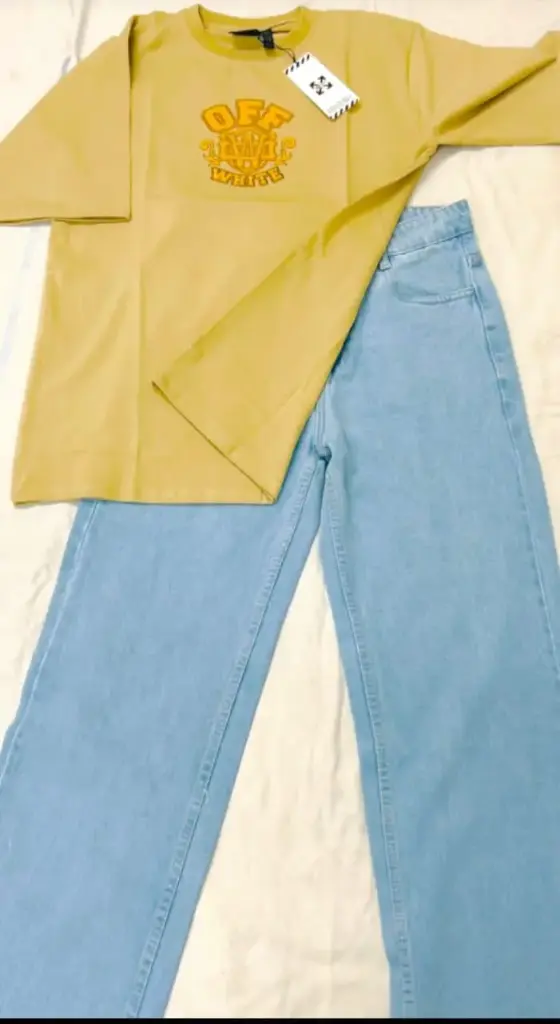 Casual T-Shirt & Jeans Combo Set