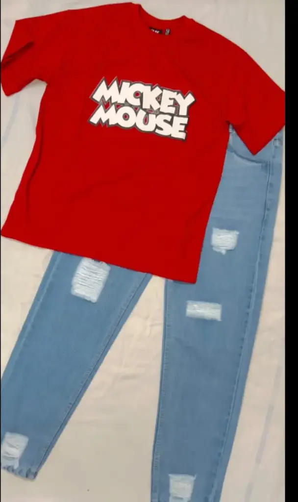 Casual T-Shirt & Jeans Combo Set